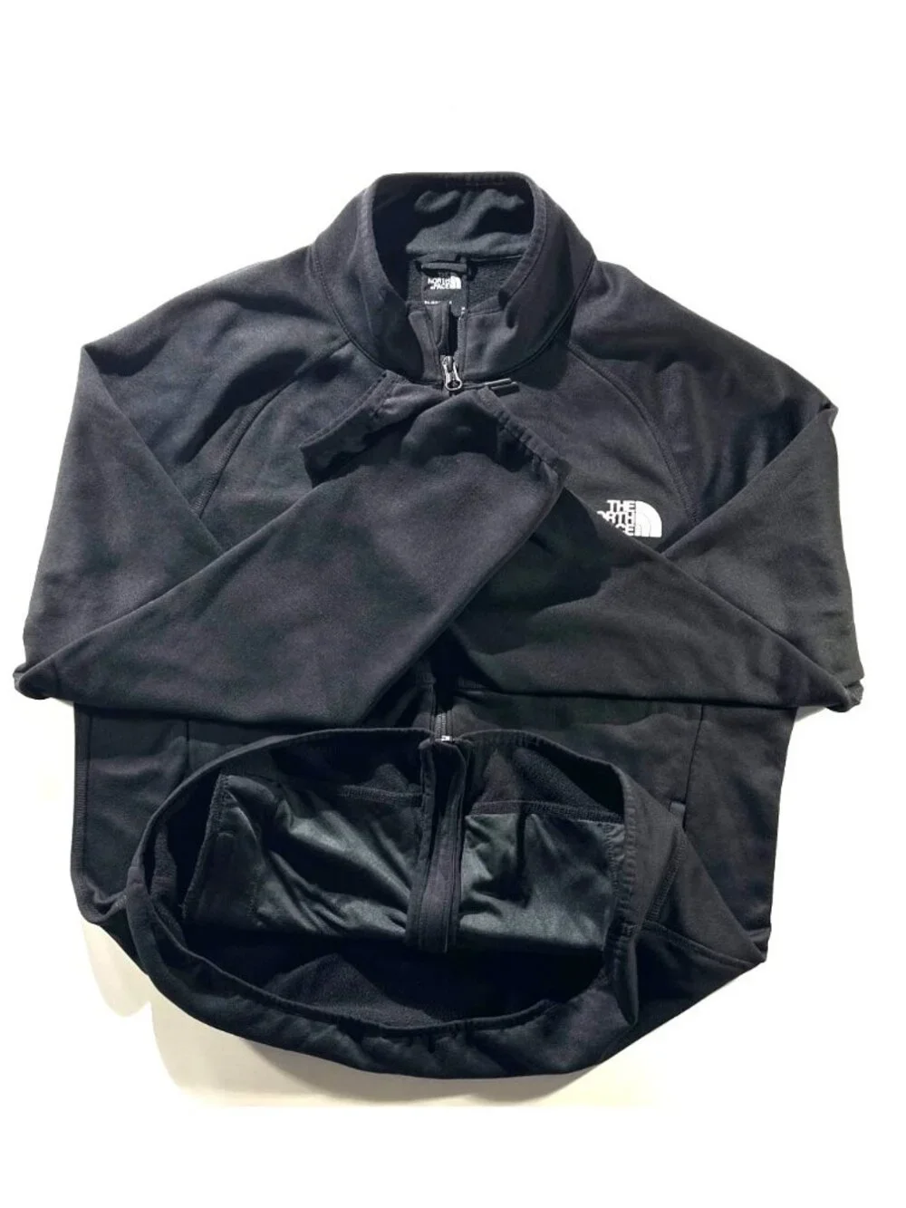 The North Face Mens Black Full-Zip Fleece Jacket M